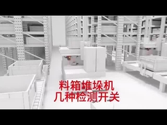 3.5m 선반 자동 저장 시스템 CTU 로봇 로딩 / 할인 속도 25 - 30 카튼 / 시간